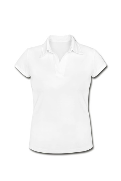 Femme - Polo - Blanc - Navy